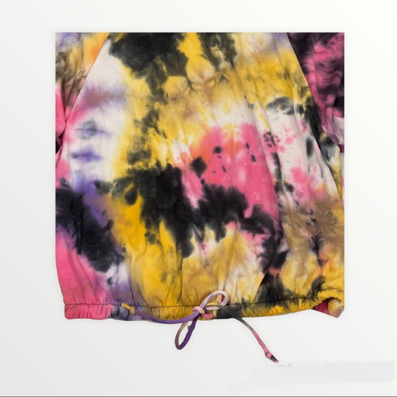 Lush Pink Yellow Purple Turtle Neck Style Pullover - Picture 2 of 5